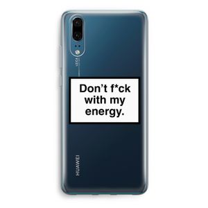 My energy: Huawei P20 Transparant Hoesje