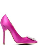 Manolo Blahnik escarpins Hangisi à ornements en cristal 120 mm - Rose