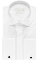 Profuomo Sky Blue Slim Fit Gala shirt wit, Effen - thumbnail