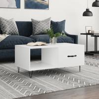 Salontafel 90x50x40 cm bewerkt hout wit