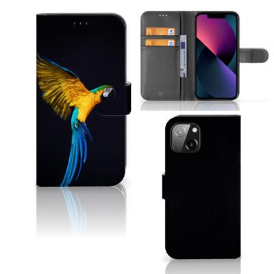 Apple iPhone 13 | Telefoonhoesje | Met pasjeshouder | Papegaai
