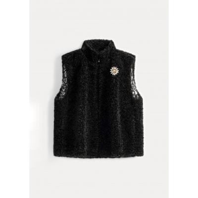 Pom Amsterdam - Zwart | Dames | Gilet | Zwart | 44 | regular | Kamst mode