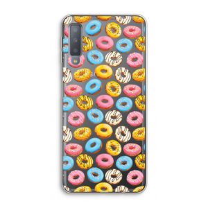 Pink donuts: Samsung Galaxy A7 (2018) Transparant Hoesje