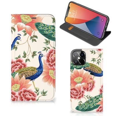 Smartphone hoesje voor iPhone 12 Pro Max Pink Peacock