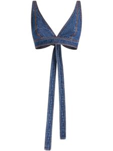 ETRO soutien-gorge à design noué - Bleu