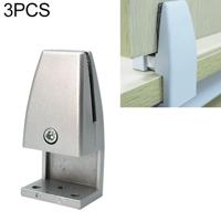 3 STKS L vorm aluminiumlegering Office Desktop scherm Fixing clip partitie clip (zilver)