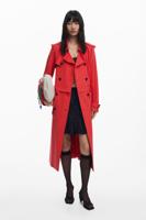 Afneembare trenchcoat - RED - XL Afneembare trenchcoat - RED - XL