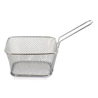 Arte regal Frietmandje - zilver - patatmandje - 23x11x7 cm - serveermandjes voor snacks Arte regal Frietmandje - zilver - patatmandje - 23x11x7 cm - serveermandjes voor snacks