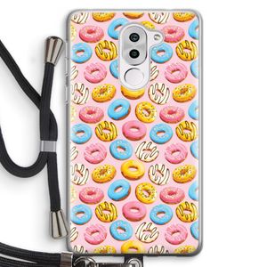 Pink donuts: Honor 6X Transparant Hoesje met koord