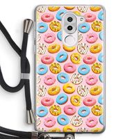 Pink donuts: Honor 6X Transparant Hoesje met koord