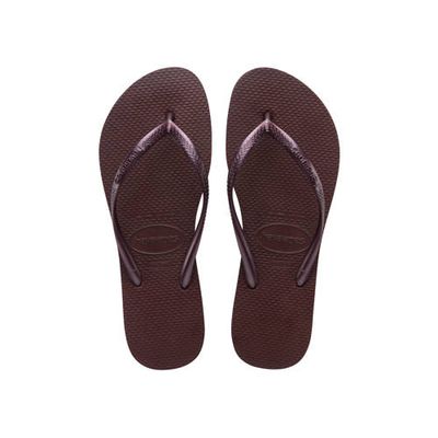 Havaianas Slim teenslippers donkerrood Havaianas Slim teenslippers donkerrood