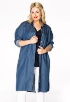 Yoek Blouse chambray | Indigo | Maat Plus Yoek Blouse chambray | Indigo | Maat Plus