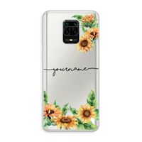 Zonnebloemen: Xiaomi Redmi Note 10 Lite Transparant Hoesje