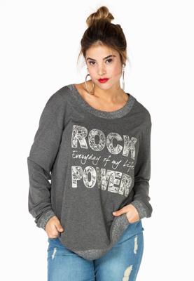 Yoek Sweater Rock Power | Grijs | Maat 58/60