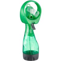 Cepewa Ventilator/waterverstuiver voor in je hand - Verkoeling in zomer - 25 cm - Groen   - - thumbnail