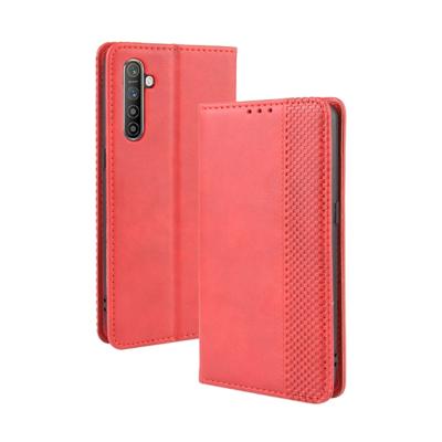 For Oppo Realme XT / Realme X2 / K5 Magnetic Buckle Retro Crazy Horse Texture Horizontal Flip Leather Case with Holder & Card Slots & Photo Frame(Re