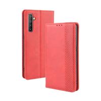 For Oppo Realme XT / Realme X2 / K5 Magnetic Buckle Retro Crazy Horse Texture Horizontal Flip Leather Case with Holder & Card Slots & Photo Frame(Re
