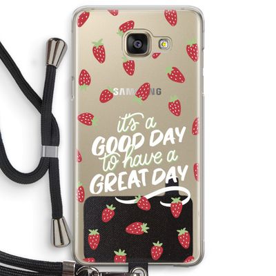 Don't forget to have a great day: Samsung Galaxy A5 (2016) Transparant Hoesje met koord