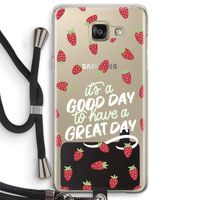 Don't forget to have a great day: Samsung Galaxy A5 (2016) Transparant Hoesje met koord