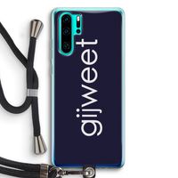 Gijweet: Huawei P30 Pro Transparant Hoesje met koord