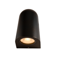 Wandarmatuur downlight zwart 90x90x143mm 640 lumen dimbaar voor binnen buiten - thumbnail