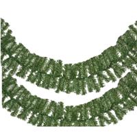 Bellatio Decorations dennenslinger - 2x - groen - 270 x 9,5 cm - PVC - dennen guirlande