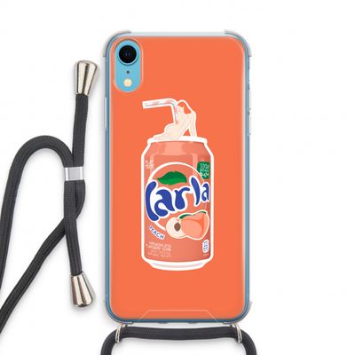 S(peach)less: iPhone XR Transparant Hoesje met koord