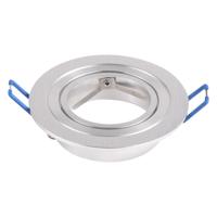 Chandler - LED Inbouwspot - Kantelbaar armatuur - Diameter 93mm - GU10 Fitting incl. lamphouder - Rond - IP20 voor binnen - RVS