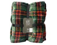 Sprei polyester l150b200h0.8 cm groen kerst - Decoris