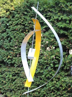 Beeld aluminium Yellow 4 excl. sokkel