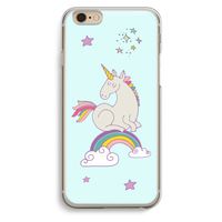 Regenboog eenhoorn: iPhone 6 / 6S Transparant Hoesje