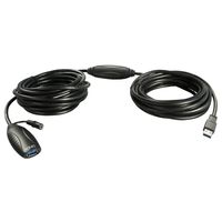 Lindy 43156 USB-kabel 10 m USB 3.2 Gen 1 (3.1 Gen 1) USB A Zwart - thumbnail