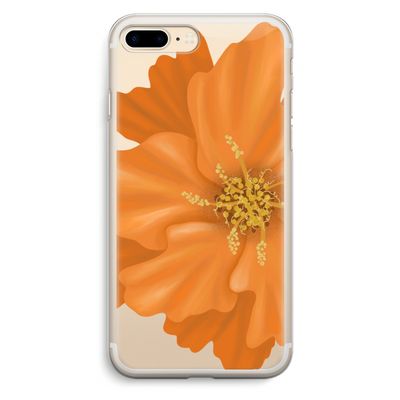 Orange Ellila flower: iPhone 7 Plus Transparant Hoesje