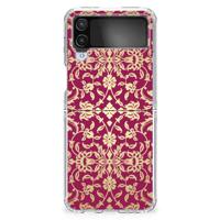 Siliconen Hoesje Samsung Galaxy Z Flip 4 Barok Pink Siliconen Hoesje Samsung Galaxy Z Flip 4 Barok Pink