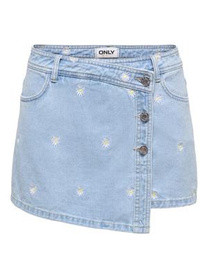 Only Onllesly Reg Daisy Dnm Skort Bj 15372884 Skort 5001165 Light Blue Denim