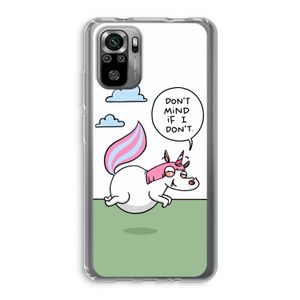 Unicorn: Xiaomi Redmi Note 10S Transparant Hoesje