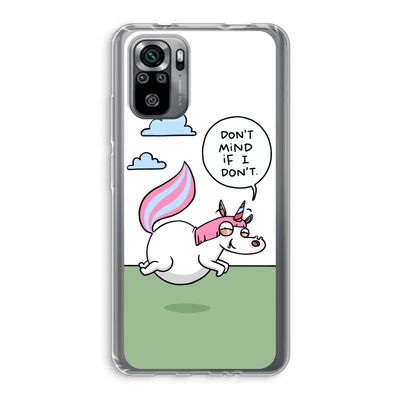 Unicorn: Xiaomi Redmi Note 10S Transparant Hoesje