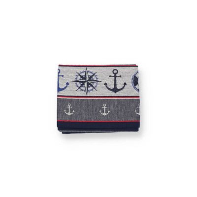 Bunzlau Castle Bunzlau Castle theedoek Marine dark blue 65x65