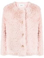 b+ab veste crop en fourrure artificielle - Rose