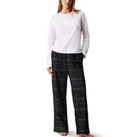 Calvin Klein Flannel Sleep LS Tee And Pant Set - thumbnail