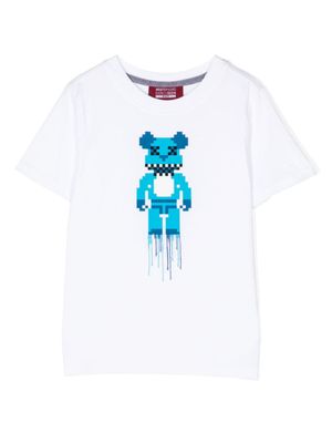 Mostly Heard Rarely Seen 8-Bit t-shirt Mini Bear - Blanc