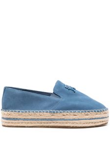 Tommy Hilfiger espadrilles en daim à logo embossé - Bleu