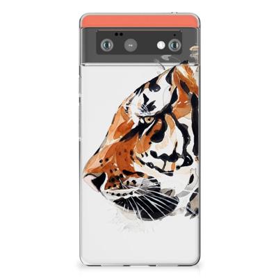 Smartphone hoesje Google Pixel 6 Watercolor Tiger