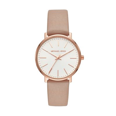 Horlogeband Michael Kors MK2748 Leder Beige 18mm