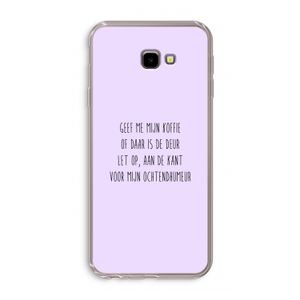 Ochtendhumeur: Samsung Galaxy J4 Plus Transparant Hoesje