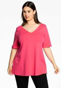 Yoek Tuniek V flare | Roze | Maat 38/40