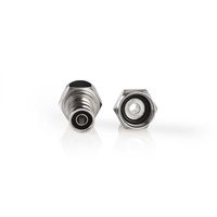 Nedis F-Connector | Male | Krimp | 5.5 mm | Zilver | 2 Stuks | 1 stuks - CSBW41913ME CSBW41913ME - thumbnail