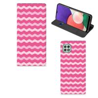 Samsung Galaxy A22 5G | Hoesje met Magneet | Waves Pink