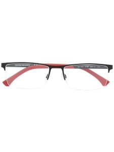 Emporio Armani lunettes de vue à monture rectangulaire - Noir