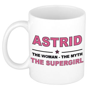 Astrid The woman, The myth the supergirl cadeau koffie mok / thee beker 300 ml   -
